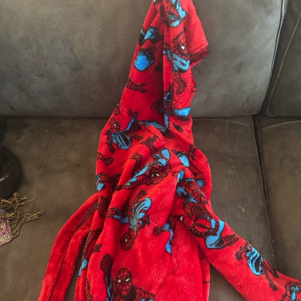 Red Spider-Man Fleece Robe